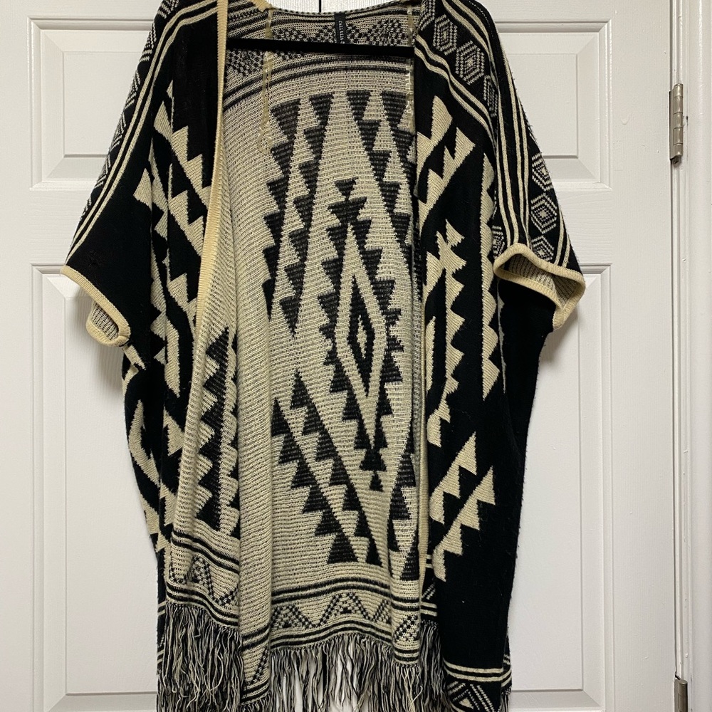 Tribal print cardigan